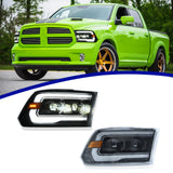 dodge ram led headlights plug and play 