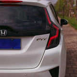 normal option of led tail lights look on the car